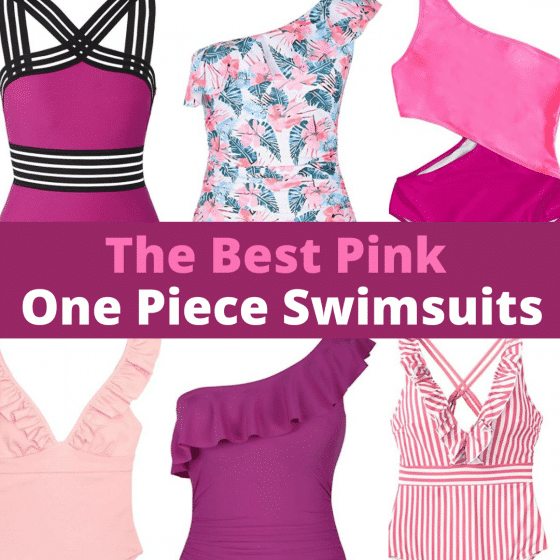 Cute Pink One Piece Swimsuits Under 50 (on Amazon!)