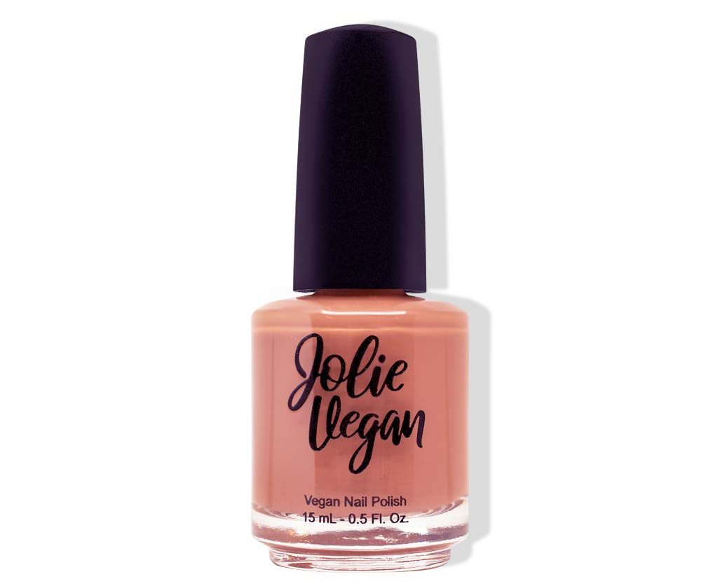 Jolie vegan cruelty free light brown nail polish for fair skin Follow your Heart