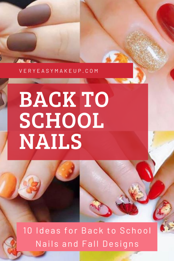 Back to School Nails and Back to School Nail Art Ideas by Very Easy Makeup