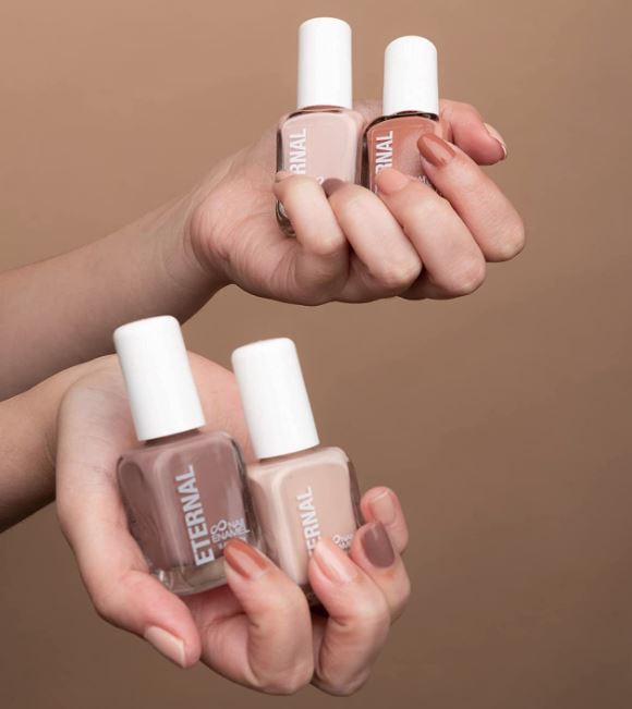 light brown, tan, and nude collection of nail polishes for fall on Amazon for fair skin
