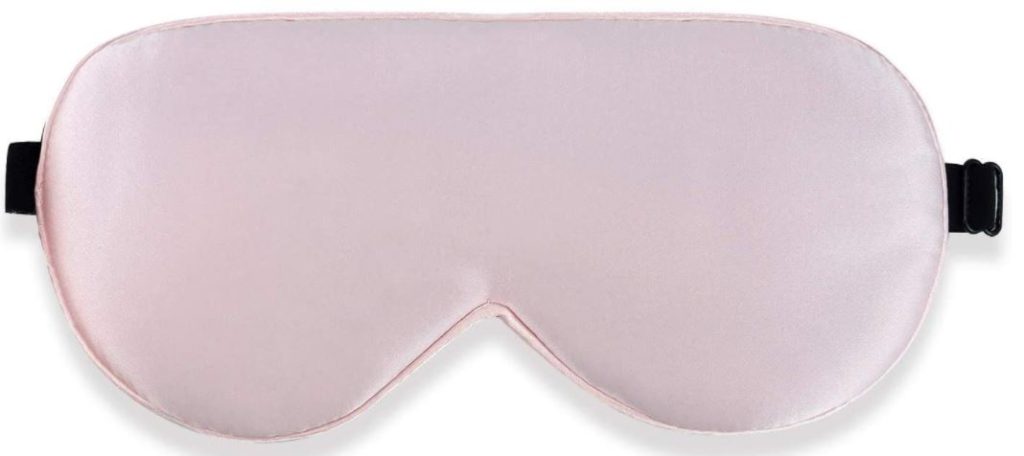 cute light pink soft sleeping eye mask for bridal party and bridesmaids
