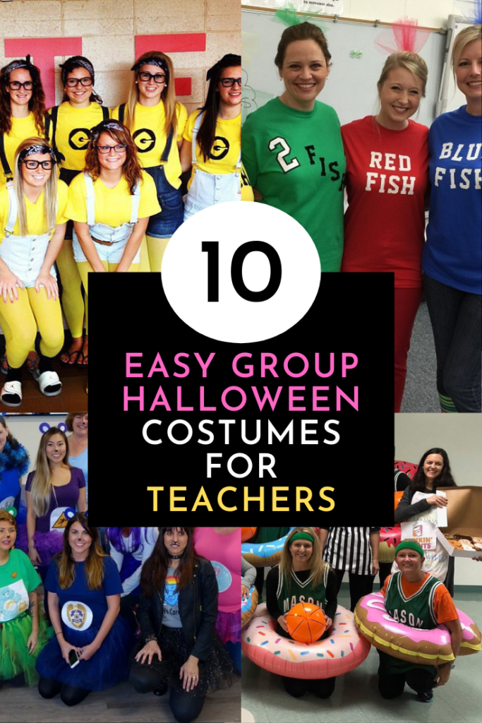 10 Easy Group Halloween Costumes for Teachers by Very Easy Makeup