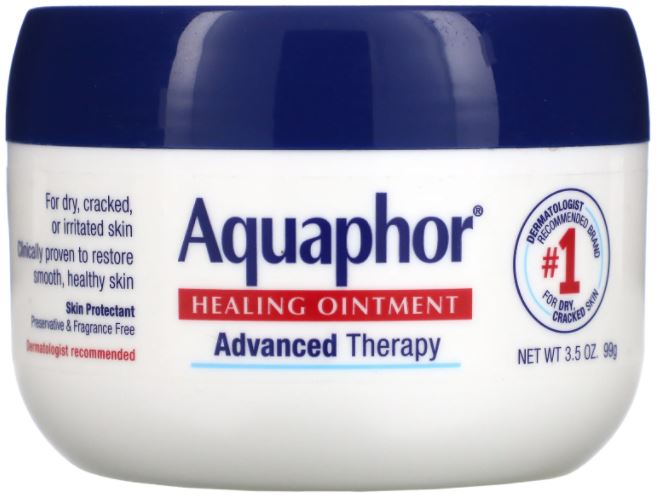 Aquaphor Healing Ointment Moisturizing Skin Protectant for Dry Cracked Hands Heels and Elbows