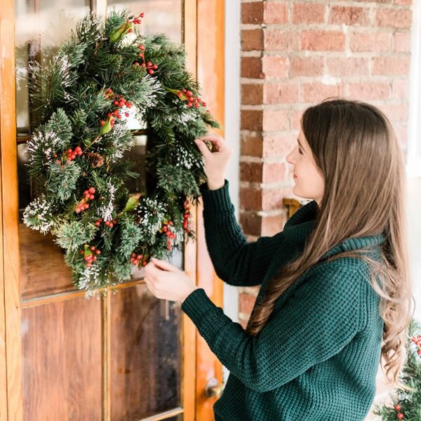 best Christmas wreath on Amazon for decorating small spaces