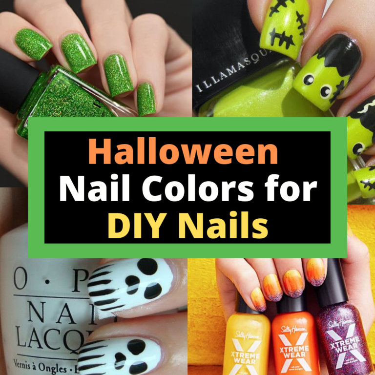 the best Halloween nail colors for DIY nails by Very Easy Makeup