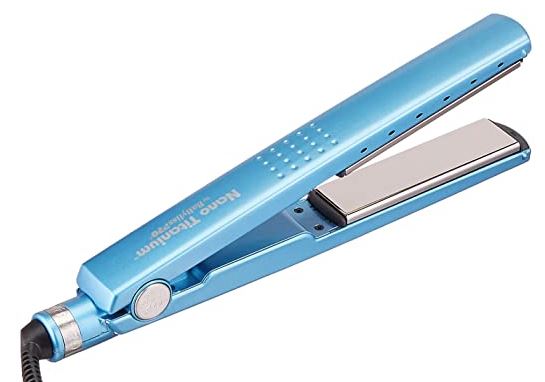 BaBylissPRO Nano Titanium-Plated Ionic Straightening Iron for curling hair at home