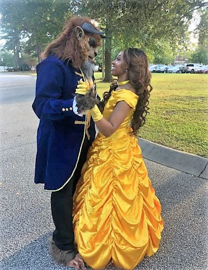 Belle and Beast couples costumes from Disney's Beauty and the Beast