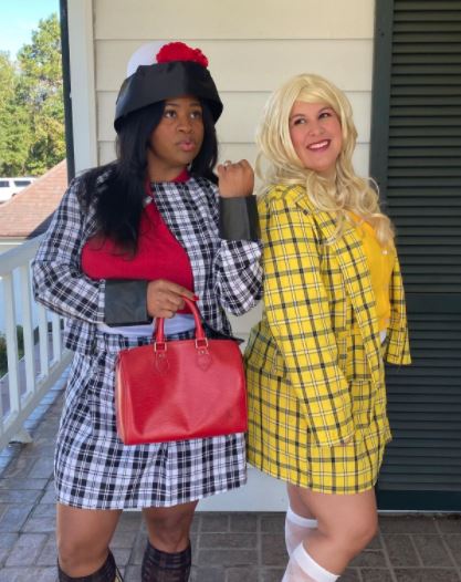 Cher and Dione from Clueless in plus size costumes from Amazon