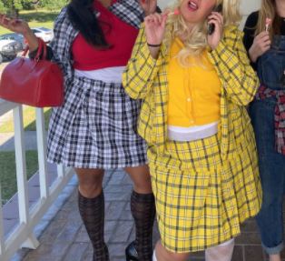 Cher from Clueless plus size costume on Amazon