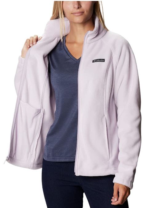 Columbia cozy Women's Benton Springs Full Zip Fleece Jacket in Pale Lilac and light purple