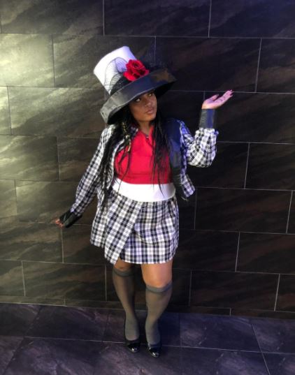 Dionne Clueless plus size costume on black woman