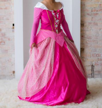 Disney Princess Aurora from Sleeping Beauty costume dress for women and blondes
