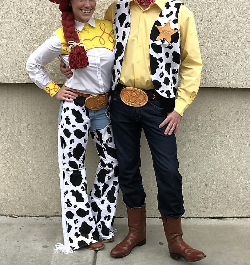 Woody and Jessie couples costumes from Disney movie Toy Story
