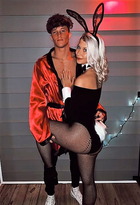 Playboy and Playboy Bunny Sexy Couples Halloween Costumes