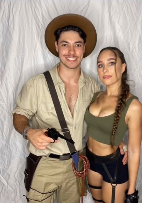 Sexy Couples Halloween Costumes Lara Croft and Indiana Jones