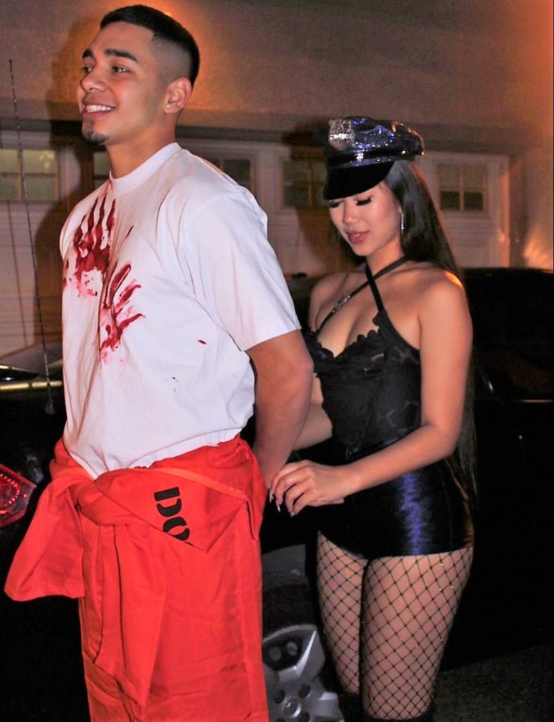 Sexy Halloween Costumes for Couples with Cop and Prisoner