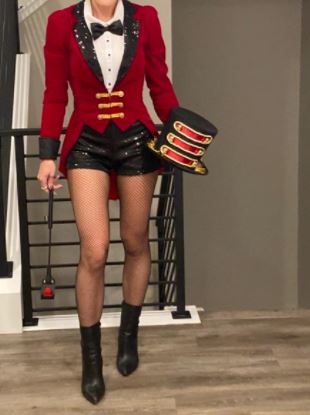 sexy Halloween costume for women with circus ringmaster