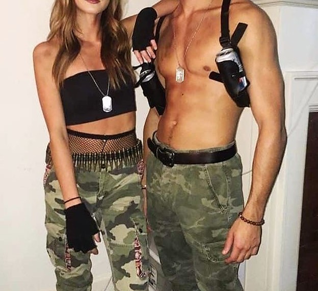 sexy military army couples Halloween costumes idea