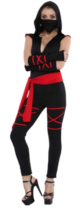 sexy ninja costume for women with a mask
