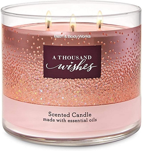 Bath and Body works candle a Thousand Wishes