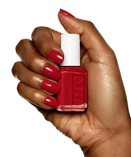 essie Limited Addiction classic red nail polish for winter and Christmas nails