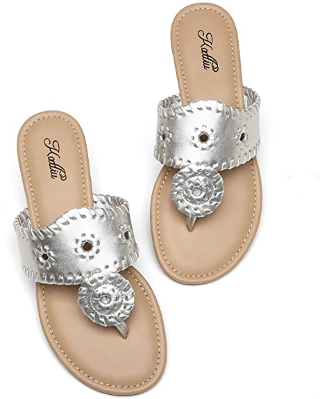 Jack Rogers dupe silver sandals on Amazon