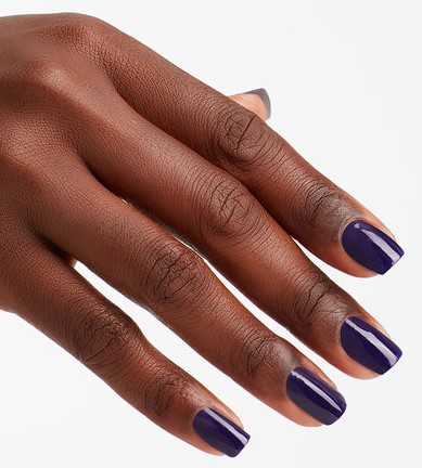 OPI Eurso Euro deep blue nail polish for fall for dark skin