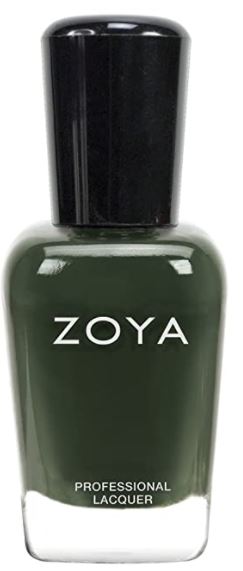 Zoya dark green nail polish for fall nails