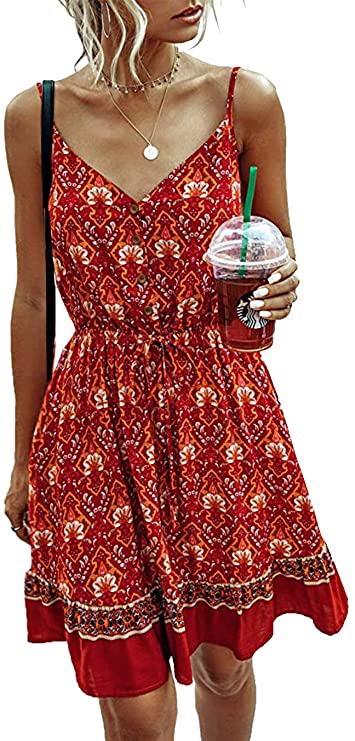 PRETTYGARDEN casual boho summer dress