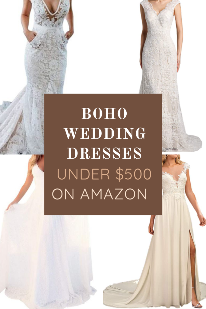 Boho Wedding Dresses Under $500 on Amazon