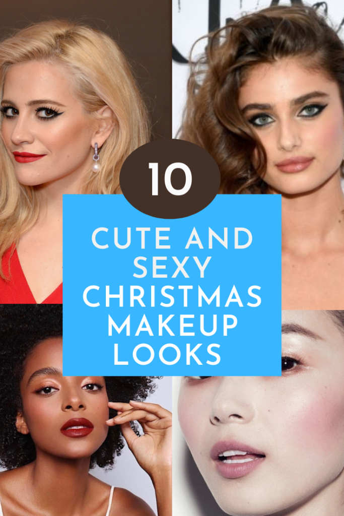 cute and sexy Christmas makeup looks