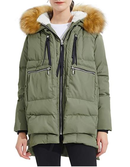 best warm down winter coat on Amazon for plus size