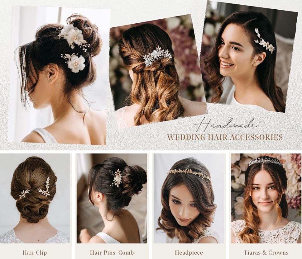 AW BRIDAL bridal hair accessories on Amazon under $20 and under $50