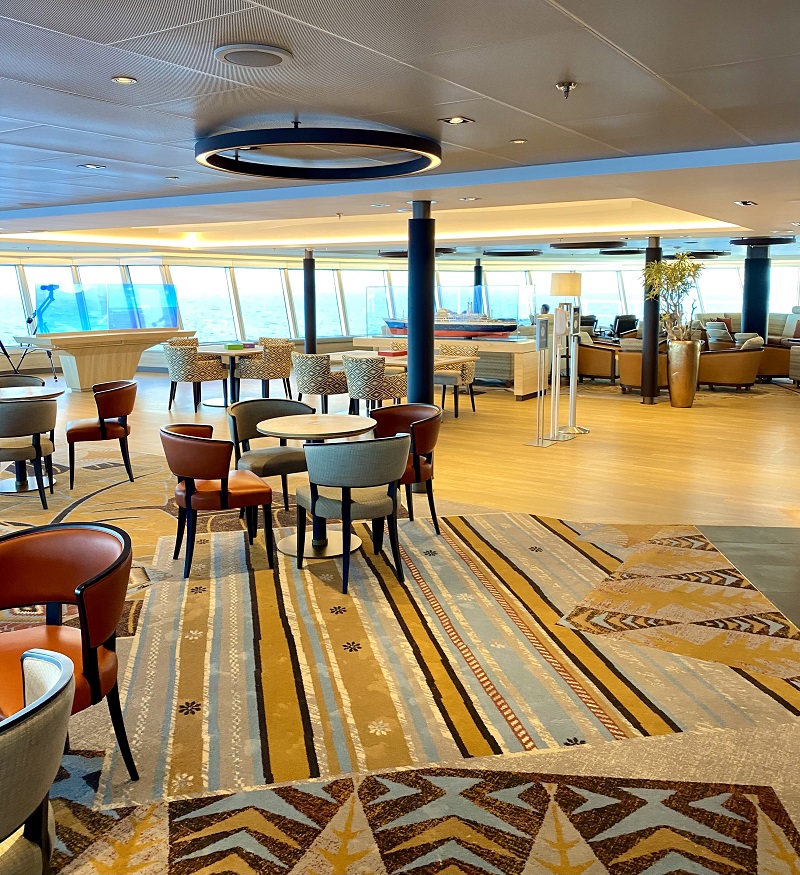 Holland America Exploration Cafe and Crow's Nest on Deck 12