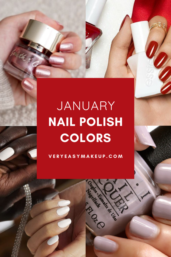 The Best January Nail Polish Colors by Very Easy Makeup.