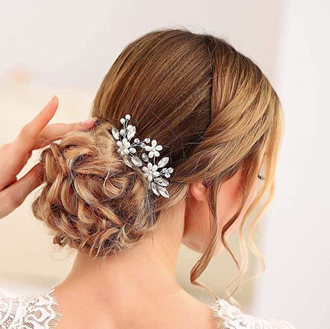 best bridal hair pins with pearls by JAKAWIN