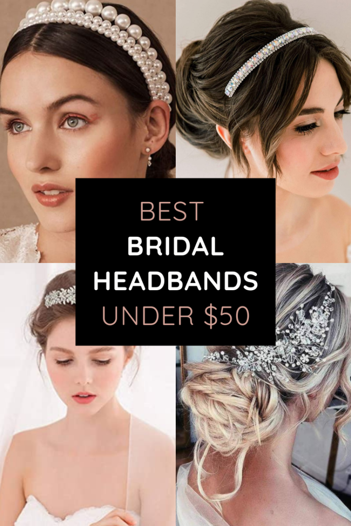 the best cheap bridal headbands under $50 by Very Easy Makeup