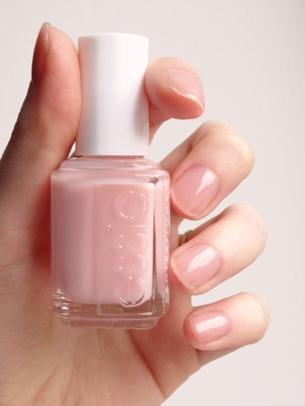 essie Sugar Daddy bridal pink nail polish for fair skin