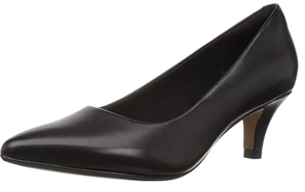 Clarks Linvale Jerica pump with low heel in black