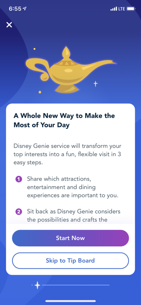 Disney Genie Trip Planning App