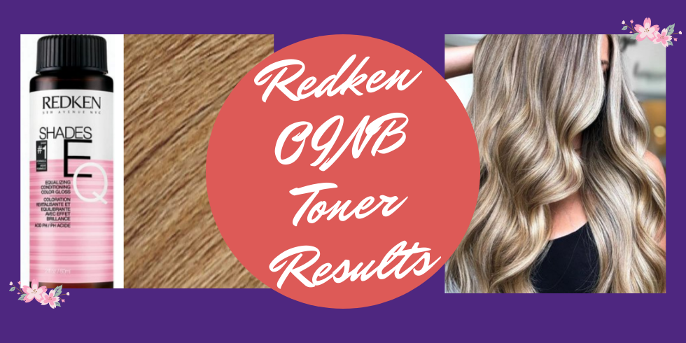 Redken 09NB toner results and Irish Creme toner results with pictures