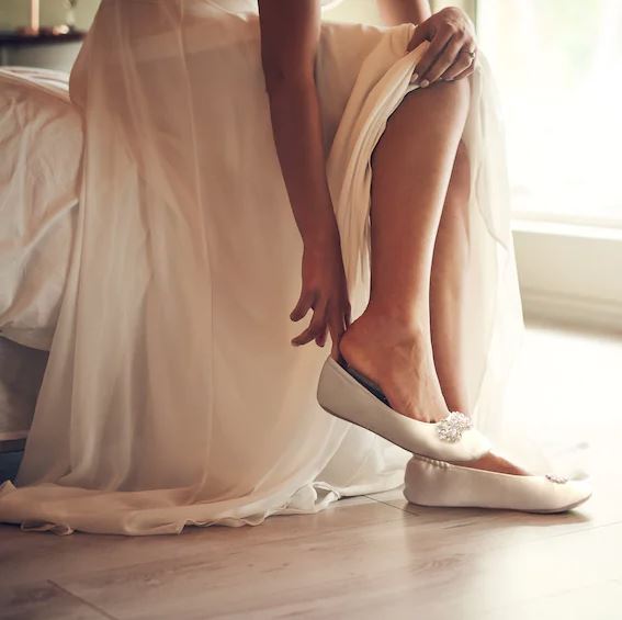 Bridal Slippers, Comfortable Wedding Shoes for Dancing