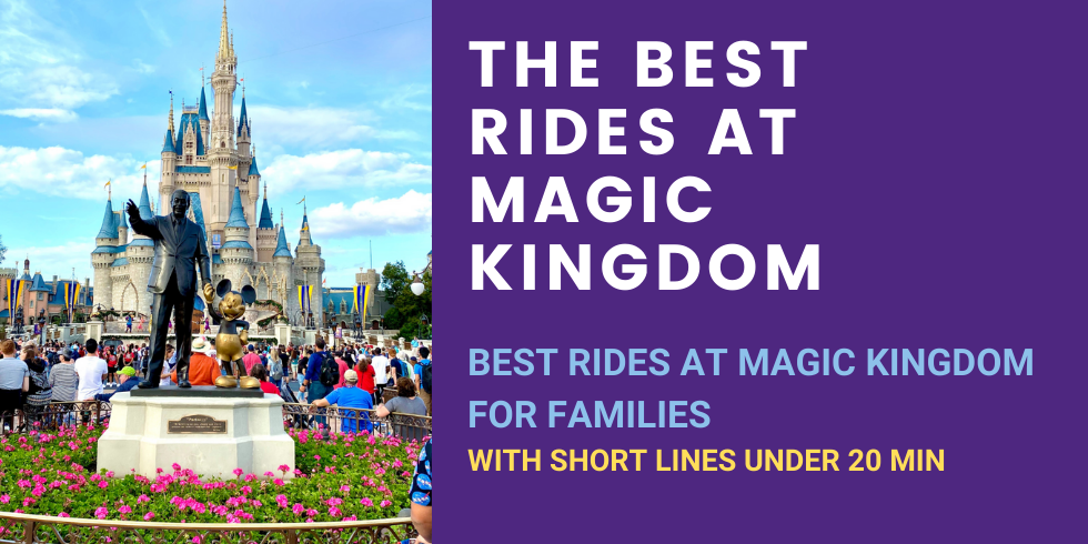 best rides at Magic Kingdom for families with short wait lines