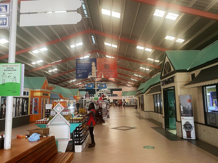 Barbados Cruise Port Indoor Shopping Area
