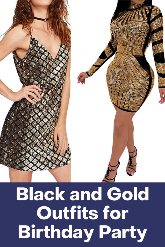 Black and Gold Outfits for Birthday Party