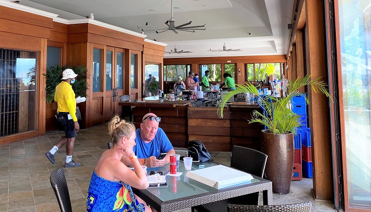 Carambola Beach Club Eating Area