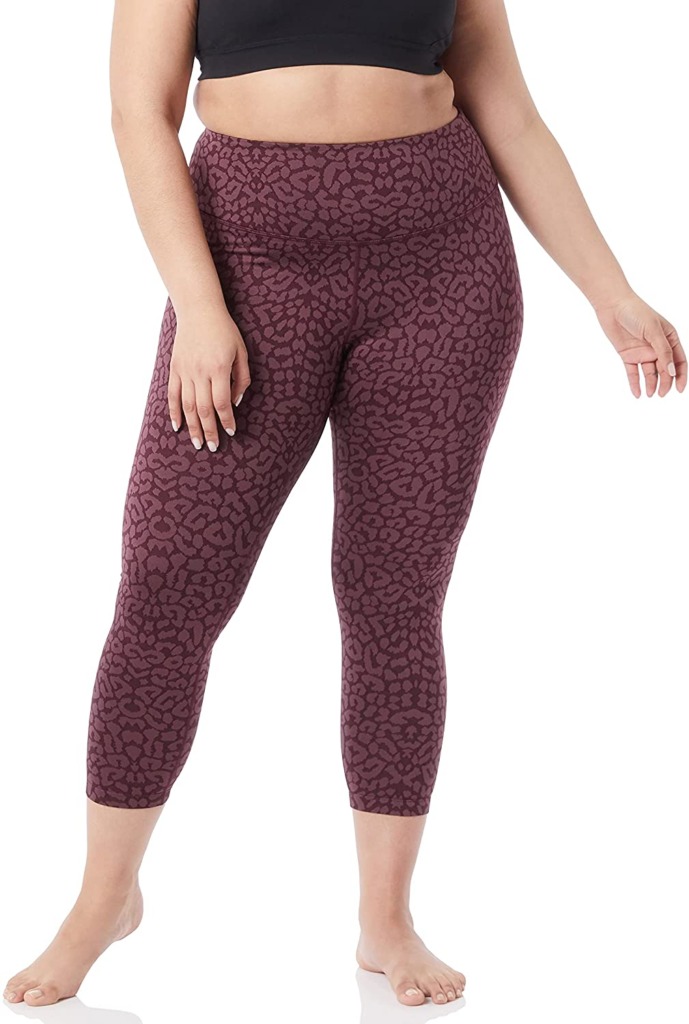 Core 10 Plus size high waisted leggings in leopard print