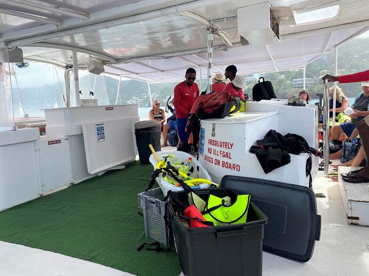 Grenada excursion and catamaran ride to Underwater Sculpture Park