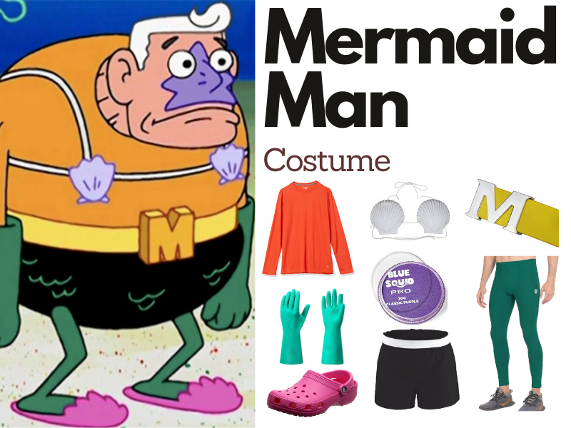 Mermaid Man Costume DIY and Mermaid Man Costume Guide