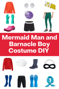 Mermaid Man and Barnacle Costume DIY